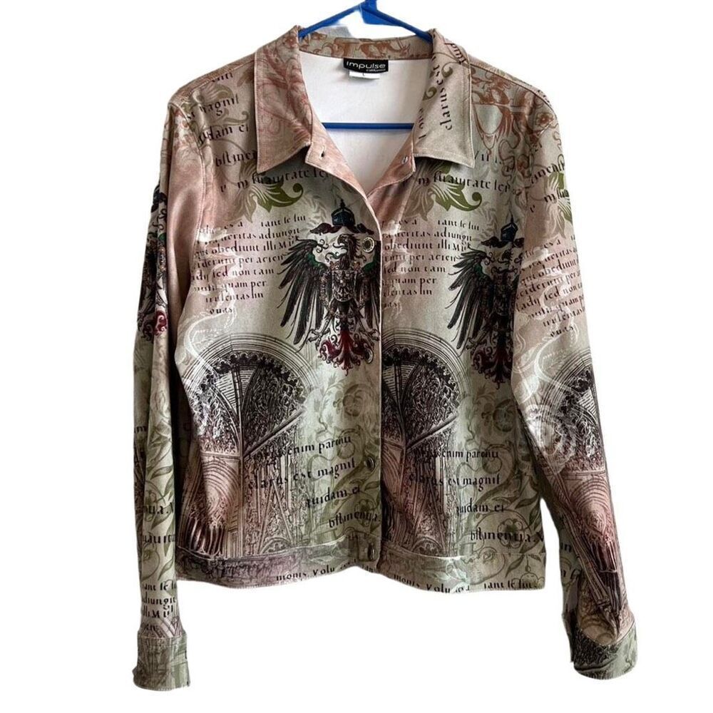 Vintage Impulse California size M jacket ornate buttons.